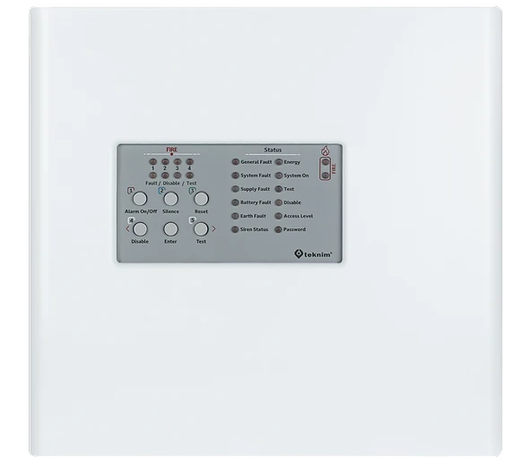 TEKNIM Teknim TFP-4404P 4 Bölgeli Konvansiyonel Yangin Alarm Paneli Plastik Kasa