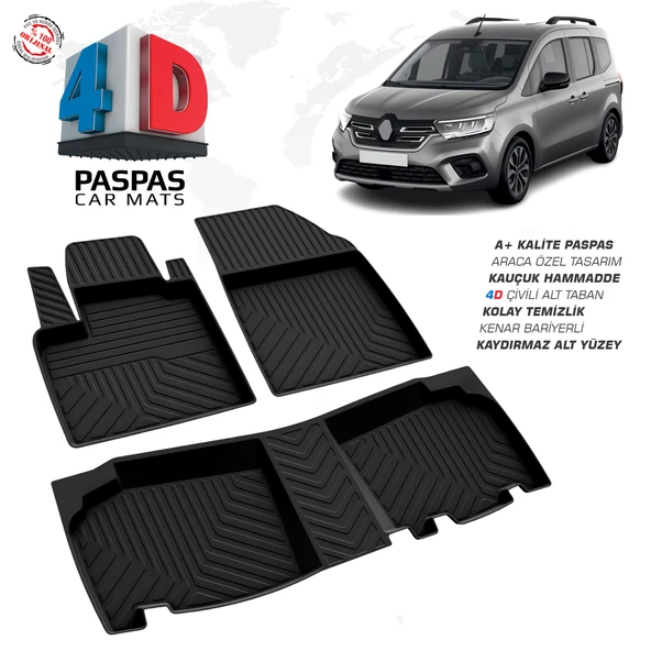 Renault Kangoo 4D Havuzlu Paspas 2024 Model Ve Sonrası ürün görseli 1
