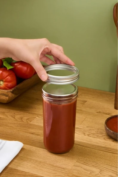 x Refika'dan Boyunsuz Kavanoz 650 Ml - Resim 3