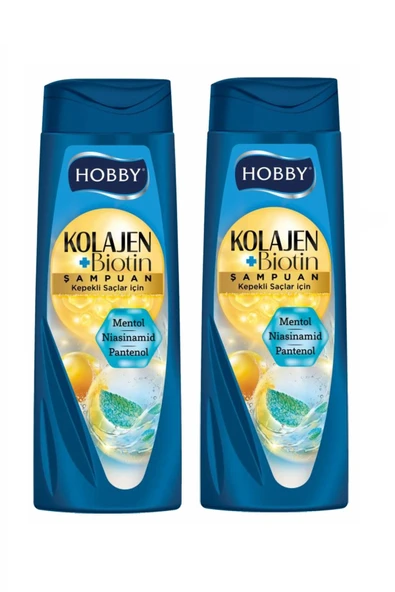 Hobby Şampuan Kolajen Mentol Kepekli Saç 480 Ml x 2 Adet