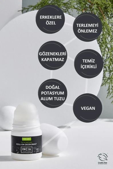 Incia Incıa Doğal Erkekler Için Roll-on Deodorant 50ml - 6