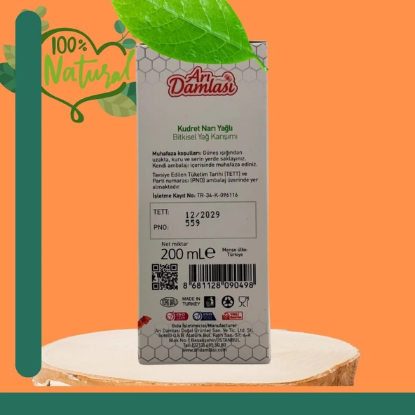 Arı damlası Gastro Life Kudret Narlı Bitkisel Yağ Karışımı - 5