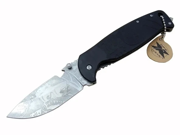 Gear Hst-1238 Desenli Outdoor Çakı 23,5 Cm - Açacaklı, Cam Kırma Perçinli, Kılıflı