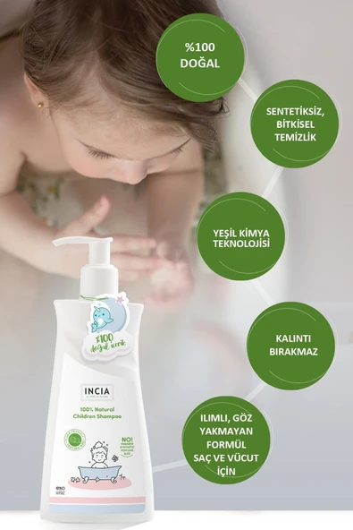 %100 Doğal Organik Sertifikalı Bebek Ve Çocuk Jel Şampuanı Saç Vücut Lavanta Konak Önleyici 350 ml - 4