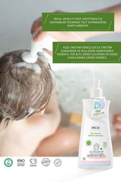 %100 Doğal Organik Sertifikalı Bebek Ve Çocuk Jel Şampuanı Saç Vücut Lavanta Konak Önleyici 350 ml - 6