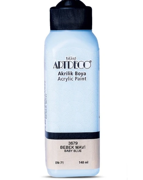 Artdeco Akrilik Boya 140 ml Bebek Mavi - 4 adet ürün görseli 1