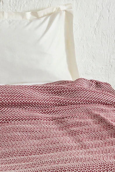 Levi Bordo Çift Kişilik Pike - Resim 3