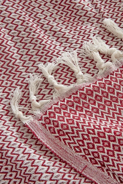 Levi Bordo Çift Kişilik Pike - Resim 8