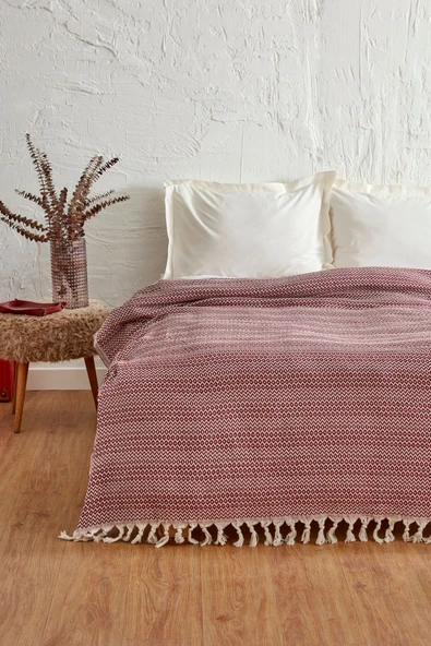 Levi Bordo Çift Kişilik Pike - Resim 2