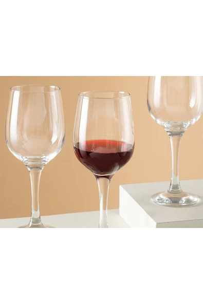 Palma Cam 3'lü Kadeh 395 ml Şeffaf - Resim 3