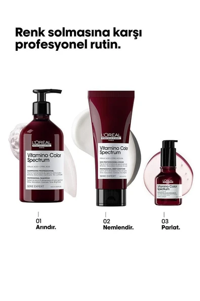 Vitamino Color Spectrum Boyalı Saçlar İçin Solma Karşıtı Şampuan 500 ml - Resim 4