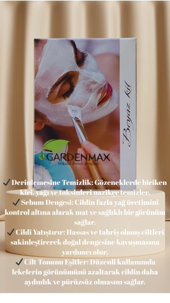Doğal Kil ( Clay) % 100 Doğal Yüz Maskesi Kili Toz 200gr. x 3 Adet - 3