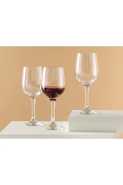 Palma Cam 3'lü Kadeh 395 ml Şeffaf ürün görseli 1