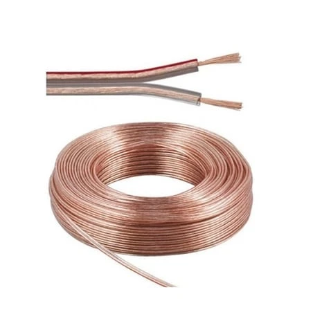 Tayfun Cg 2x0,35mm Şeffaf 15 Metre Bakır Cu Hoparlör Kablosu