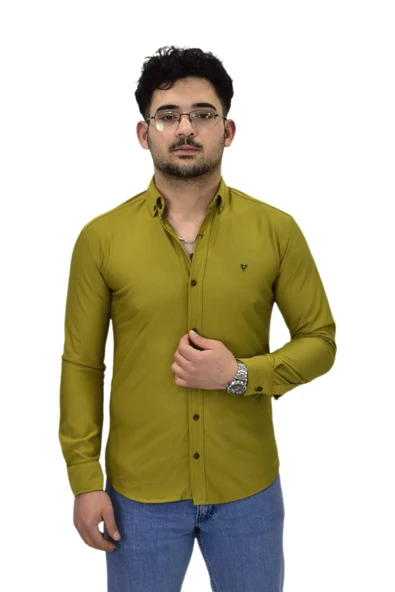 Erkek Spor Silim Fit Uzun Kol Gömlek BGL-ST04482 ürün görseli