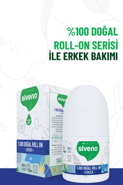 %100 Doğal Roll-on Erkek Deodorant Ter Kokusu Önleyici Bitkisel Leke Bırakmayan Vegan 50 ml - 6