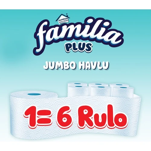 Plus Jumbo Havlu 1=3 Rulo 6 Adet - 4