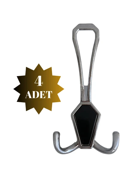 Seçil Vestiyer Askısı Küçük ve Büyük Portmanto Dolap Askısı (Altın - Siyah - Krom) Krom KROM - BÜYÜK - 4 ADET BÜYÜK