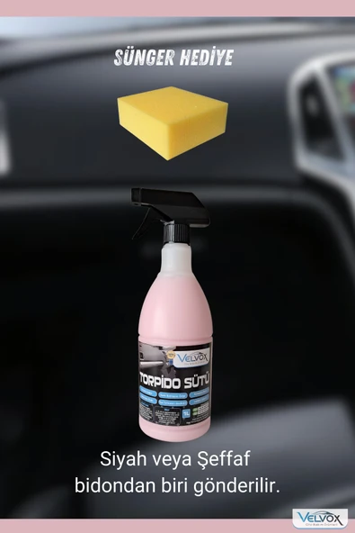 Torpido Bakım Sütü 1000 ml + Uygulama Süngeri Hediye, Torpido Temizleyici, Torpido Bakım - 4