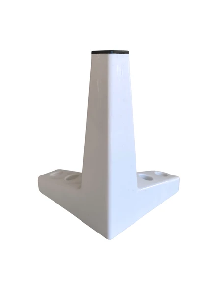 Serçe Düz 15CM Plastik Ayak Mobilya Masa ve Dolap AYAĞI(15CM)(BEYAZ-SİYAH) Beyaz 15cm 15cm - 2 ADET - 2