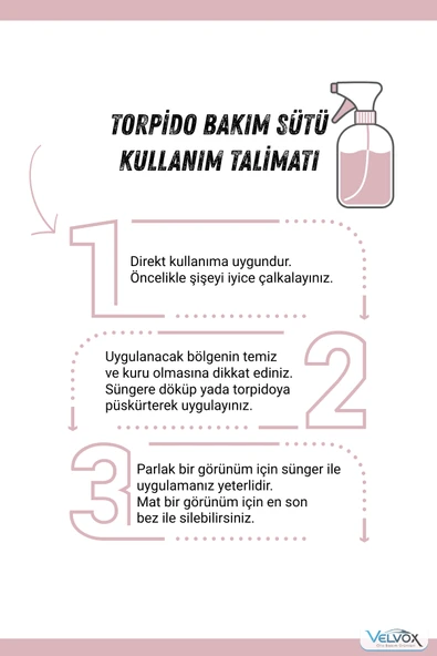 Torpido Bakım Sütü 500 ml + Uygulama Süngeri Hediye, Torpido Temizleyici, Torpido Bakım - 5