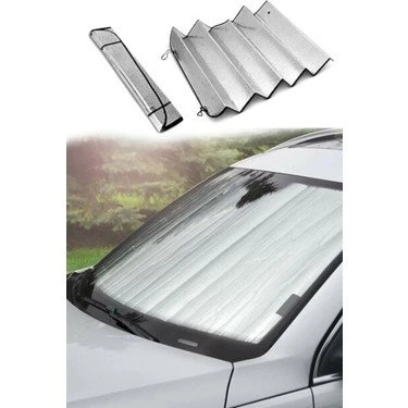 ARAÇ OTO ÖN CAM GÜNEŞLİK KATLANIR METALİZE 150X70CM JUMBO BOY - 5