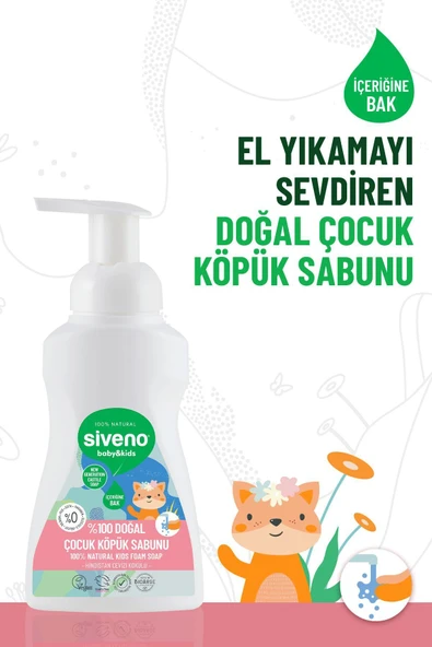 %100 Doğal Zeytinyağlı Çocuk Köpük Kastil Sabun Yoğun Nemlendirici Arındırıcı Bitkisel Vegan 250ml - 5