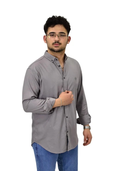 Erkek Büyük Beden Spor Likralı Gömlek BGL-ST04486 - Resim 8