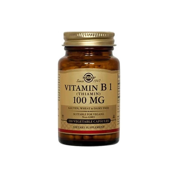 Solgar Vitamin B1 (Thiamin) 100 mg 100 Kapsül