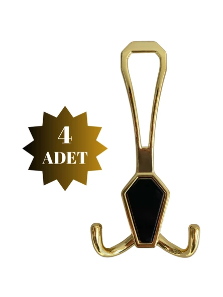 Seçil Vestiyer Askısı Küçük ve Büyük Portmanto Dolap Askısı (Altın - Siyah - Krom) Altın ALTIN - BÜYÜK - 4 ADET BÜYÜK