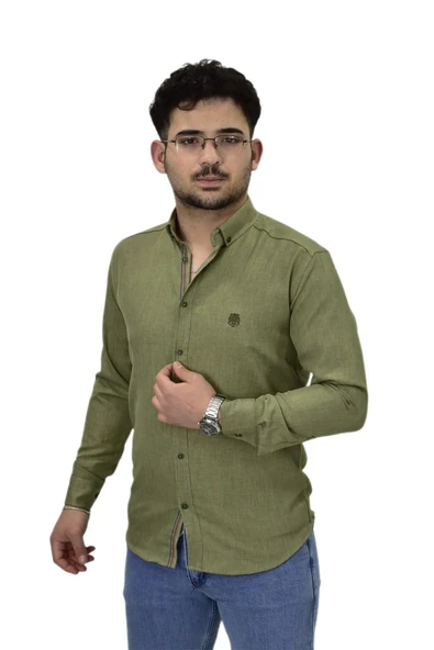 Erkek Spor Silim Fit Gömlek BGL-ST04479 - Resim 4