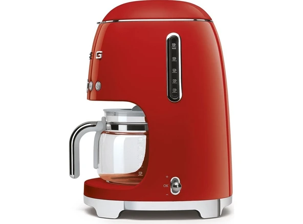 Smeg Kırmızı Filtre Kahve Makinesi DCF02RDEU - 5