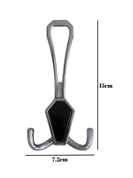 Seçil Vestiyer Askısı Küçük ve Büyük Portmanto Dolap Askısı (Altın - Siyah - Krom) Krom KROM - BÜYÜK - 2 ADET BÜYÜK - 4