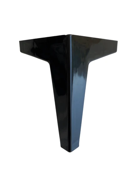 Serçe Düz 15CM Plastik Ayak Mobilya Masa ve Dolap AYAĞI(15CM)(BEYAZ-SİYAH) Siyah 15cm 15cm - 4 ADET