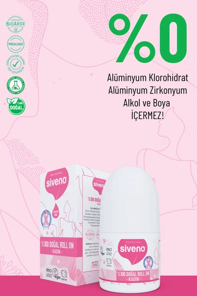%100 Doğal Roll-on Kadın Deodorant Ter Kokusu Önleyici Bitkisel Leke Bırakmayan Vegan 50 ml - 4