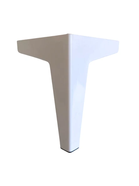 Serçe Düz 15CM Plastik Ayak Mobilya Masa ve Dolap AYAĞI(15CM)(BEYAZ-SİYAH) Beyaz 15cm 15cm - 2 ADET