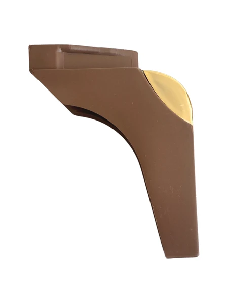 STİL 15CM Plastik Ayak Mobilya Masa ve Dolap Ayağı(15CM)(KAHVERENGİ - ALTIN) Kahverengi 15cm 15cm - 1 ADET - 2
