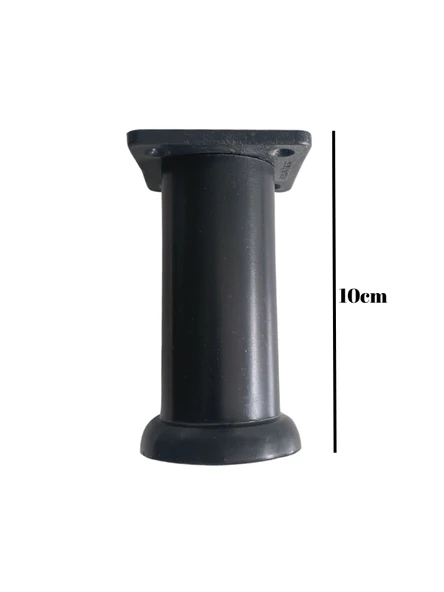 Plastik Siyah Ayarlanabilir Ayak Masa Dolap ve Mobilya AYAĞI(SİYAH)(10CM - 12CM - 15CM) Siyah 10cm 10cm - 1 ADET - 4