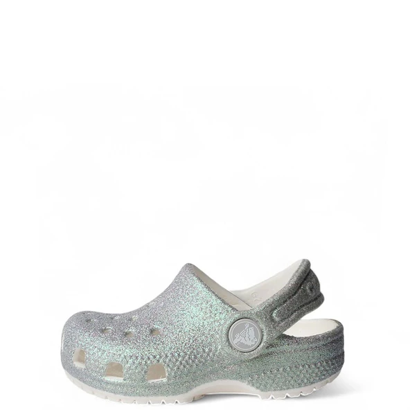 crocs 210985-100 CLASSIC IRIDESCENT GLITTER BEBEK TERLİK SANDALET
