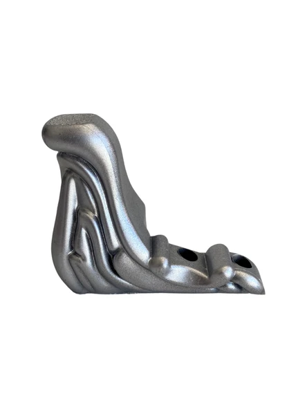 Lükens Desenli Gümüş 8 cm Plastik Ayak Mobilya Masa ve Dolap Ayağı (8cm)(GÜMÜŞ) Gri 8cm 8cm - 1 ADET - 3