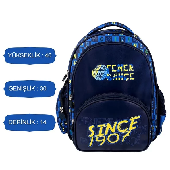 Fenerbahçe Since 1907 Suni Deri Okul Sırt Çantası - Resim 2