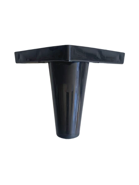 Rüzgar Plastik 12cm Ayak Mobilya Masa ve Dolap Ayağı(12CM)(SİYAH) Siyah 12cm 12cm - 4 ADET