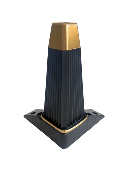 Irem Siyah Altın 20 cm Plastik Ayak Mobilya Masa ve Dolap Ayağı(20cm)(SİYAH - ALTIN) Siyah 20cm 20cm - 2 ADET - 2