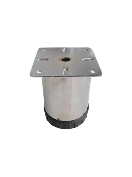 Metal Krom 8cm Ayak Mobilya Masa ve Dolap Ayağı(KROM)(8cm)(Çap:60mm) Krom 8cm KROM - 2 ADET - 3