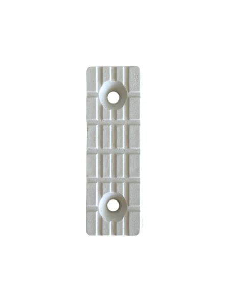 Plastik Beyaz Baza Papuç Dolap ve Mobilya Ayağı(BEYAZ)(Boy:5 cm En:1,5 cm Yük:0,5 cm) Beyaz BEYAZ - 20 ADET