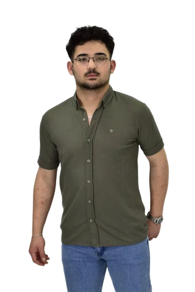 Erkek Gömlek Yaka Düğmeli Tişört BGL-ST04524 - Resim 9