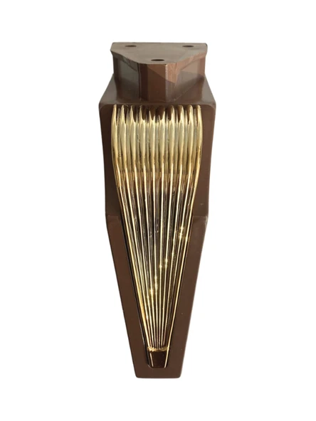 STİL 15CM Plastik Ayak Mobilya Masa ve Dolap Ayağı(15CM)(KAHVERENGİ - ALTIN) Kahverengi 15cm 15cm - 1 ADET - 4