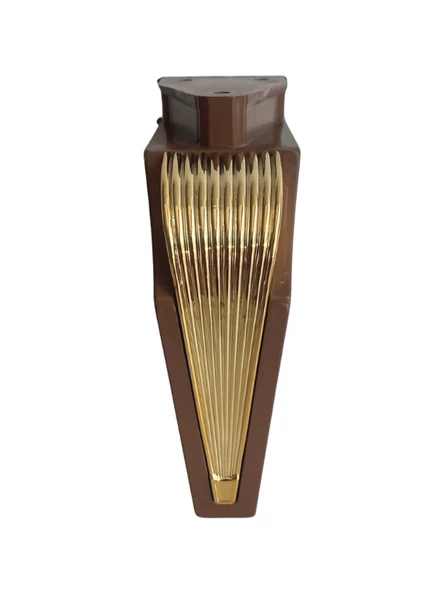 STİL 15CM Plastik Ayak Mobilya Masa ve Dolap Ayağı(15CM)(KAHVERENGİ - ALTIN) Kahverengi 15cm 15cm - 1 ADET