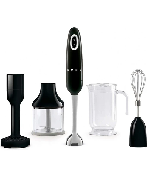 Smeg Siyah El Blender Set HBF22BLEU