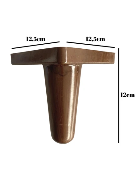 Rüzgar Plastik 12cm Ayak Mobilya Masa ve Dolap Ayağı(12CM)(AHŞAP DESENLİ)(KAHVERENGİ)) Ahşap Rengi 12cm 12cm - 4 ADET - 4